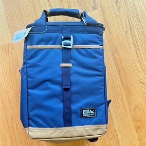 Eddie Bauer Navy and Beige Backpack
